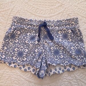 Vineyard Vines Girls Scalloped Hem Print Shorts XS 5-6